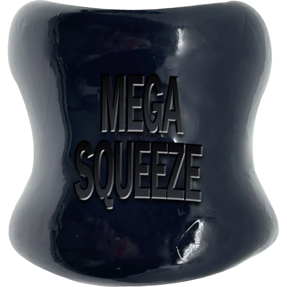 OxBalls Mega Squeeze Ergofit Ballstretcher, 2.25", Black