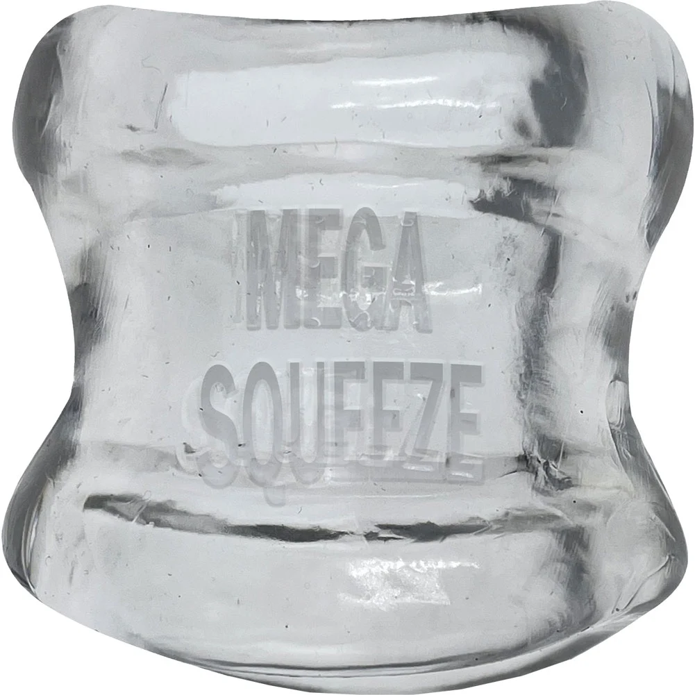 OxBalls Mega Squeeze Ergofit Ballstretcher, 2.25", Clear
