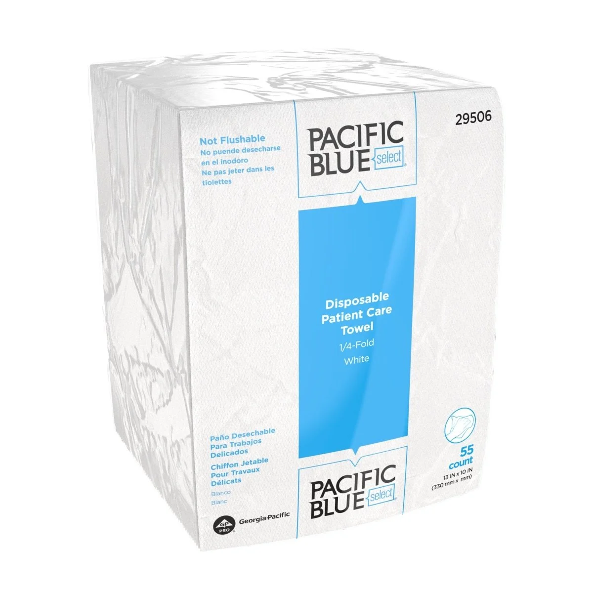 Pacific Blue Select Air Laid Bonded Cellulose Washcloth