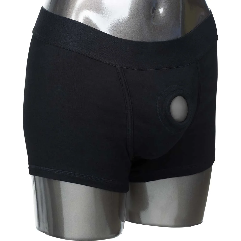 Packer Gear Boxer Brief Harness, Medium/Large, Black