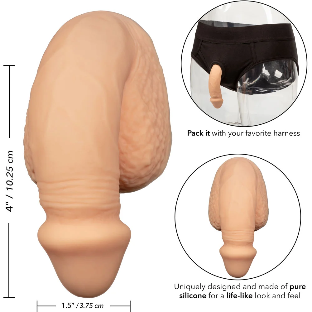 Packer Gear Silicone Packing Penis, 4", Ivory