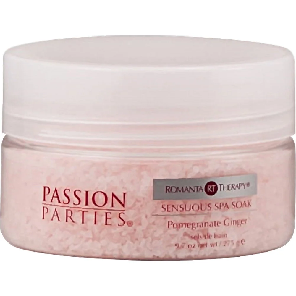 Passion Parties Romanta Therapy Sensuous Spa Soak, 9.7 oz (275 g), Pomegranate Ginger