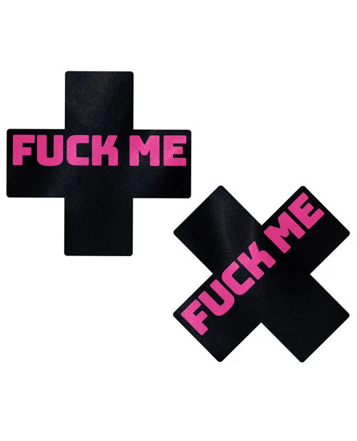 Pastease Fuck Me Crosses Black/Pink