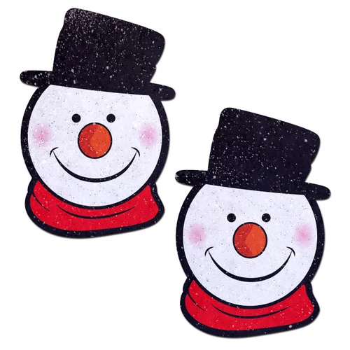 Pastease Snowman Nipple Pasties