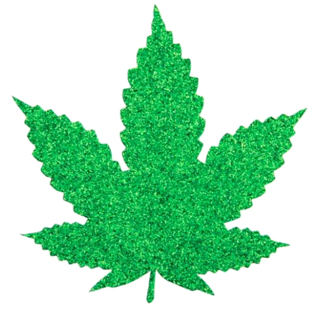 Pasties Pot Leaf Glitter5pk