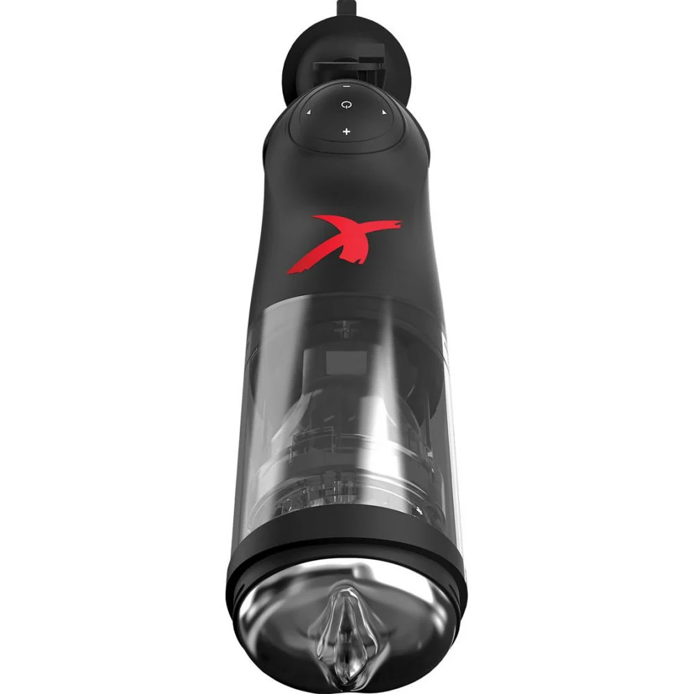 PDX Elite Deluxe Mega Bator Stroker, Crystal Clear/Black