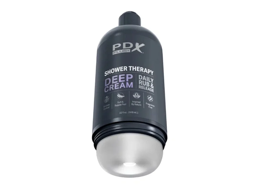 PDX Plus Shower Therapy Deep Cream Discreet Stroker