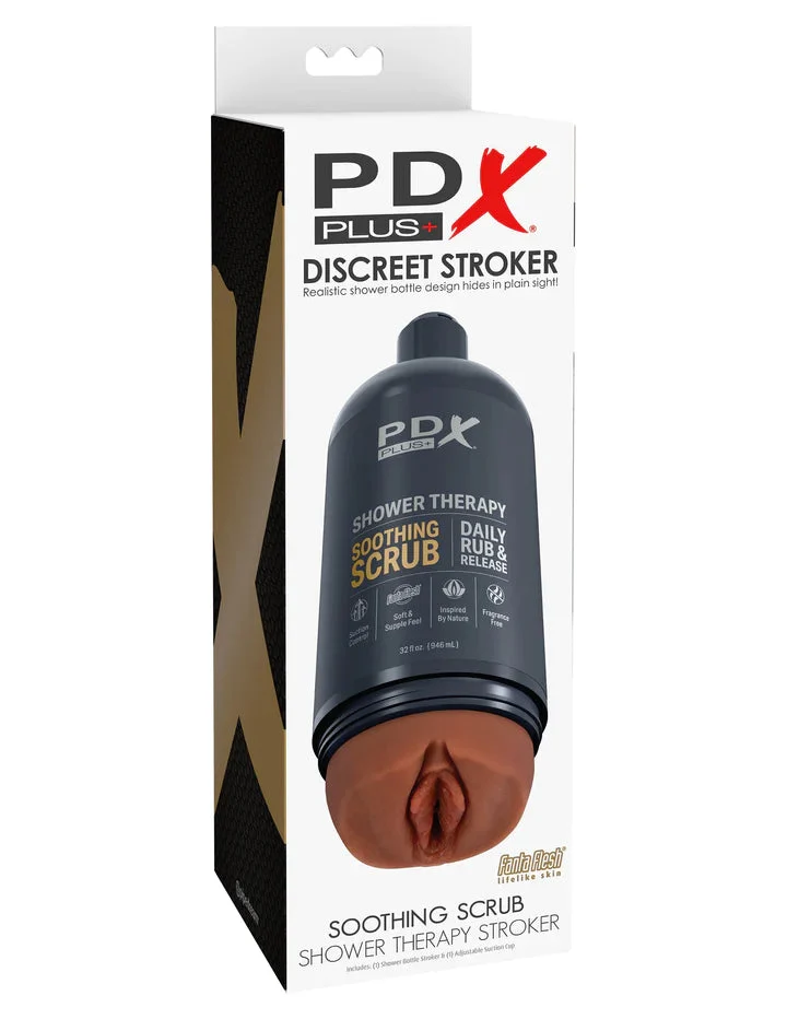 PDX PLUS SOOTHING SCRUB SHOWER THERAPY STROKER