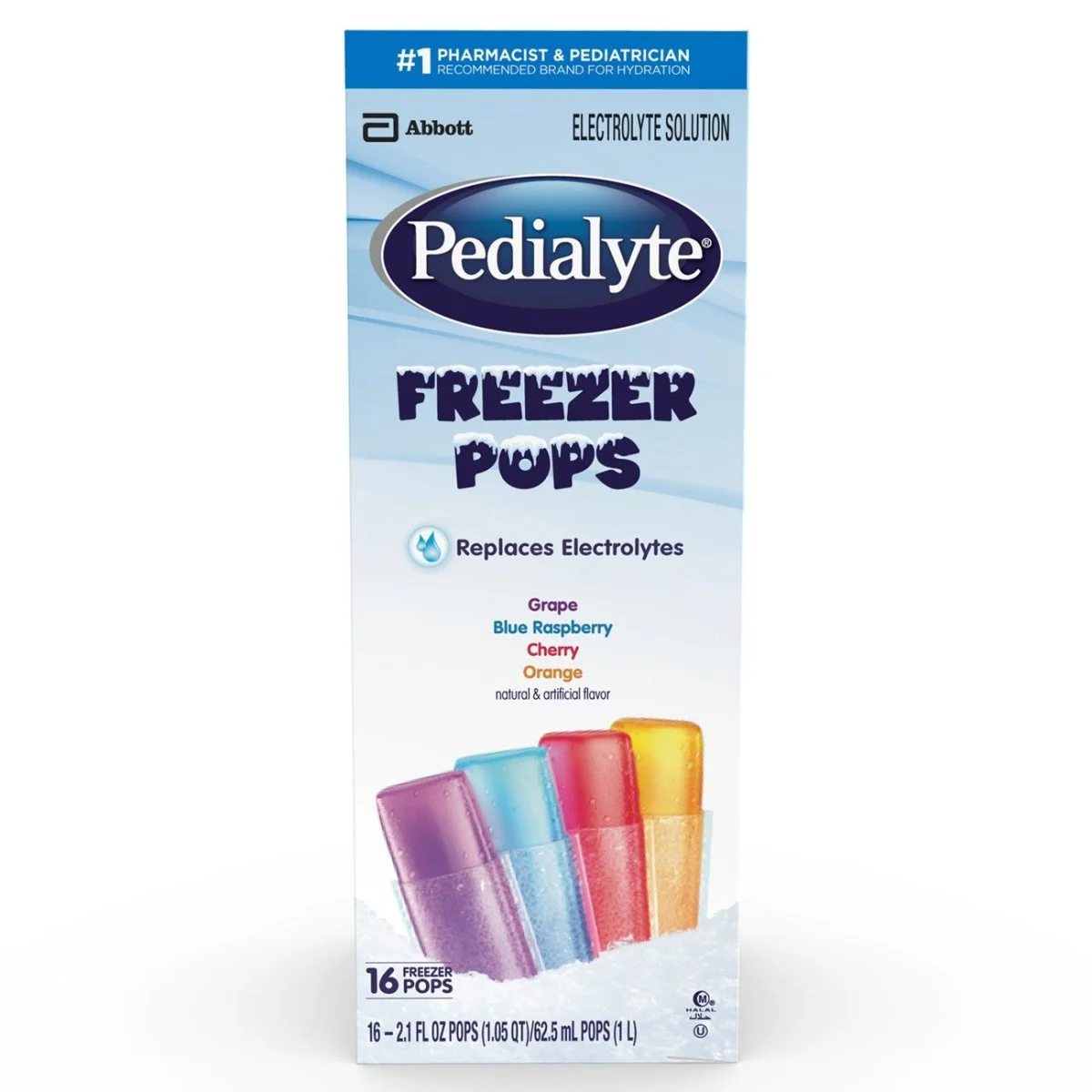 Pedialyte Assorted Flavors Electrolyte Freezer Pop