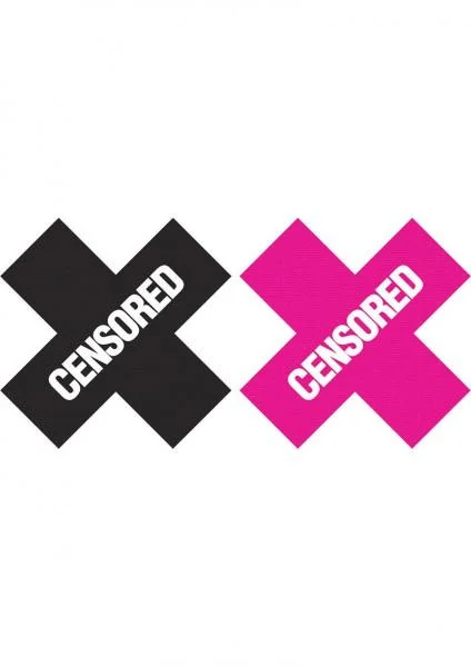 Peekaboo Censored X Shape Pasties