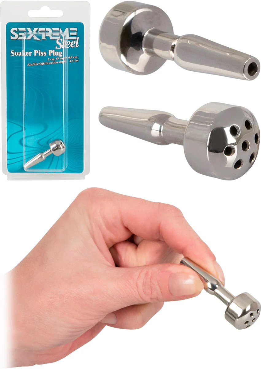 PENIS PLUG - SOAKER PISS PLUG HOLLOW