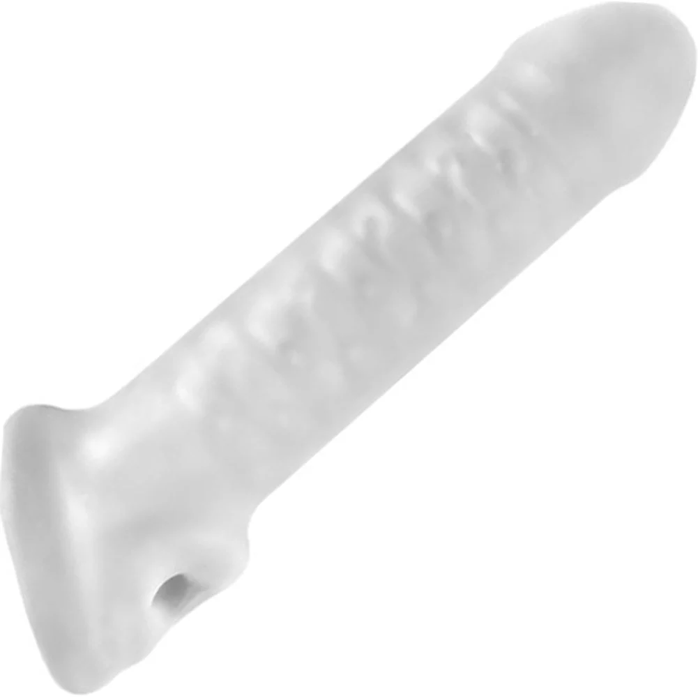 Perfect Fit Fat Boy Stretchy Penis Extender, 6.5", Thin Clear