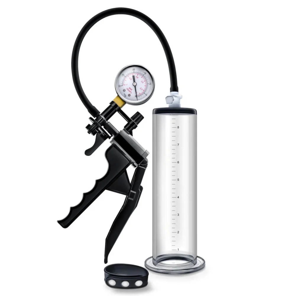 Performance VX8 Premium Penis Pump, 9" by 2.25", Clear