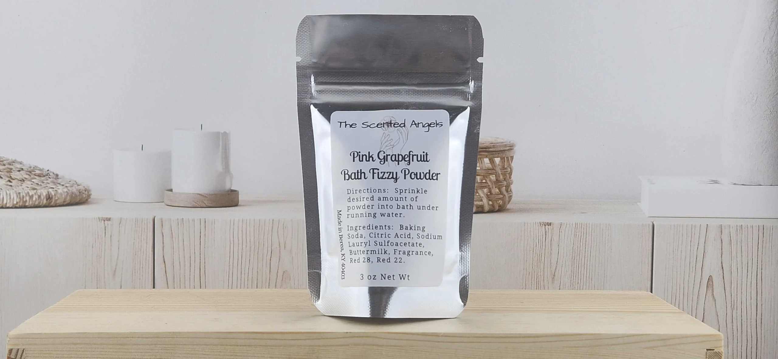 Pink Grapefruit Fizzy Bubble Bath Powder
