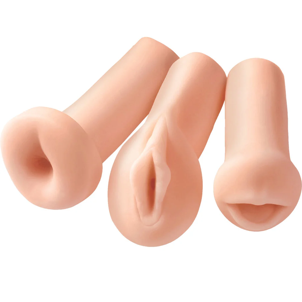 Pipedream Pipedream Extreme Toyz All 3 Holes Realistic Stroker Set, 5"