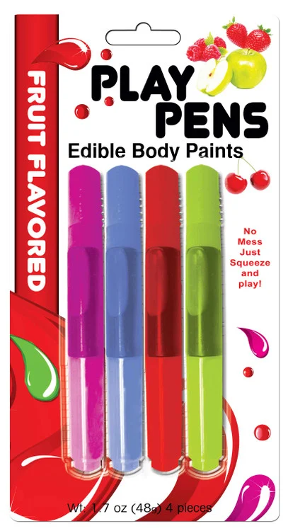 Play Pens Edible Fruit Flavored Body Paint Pens