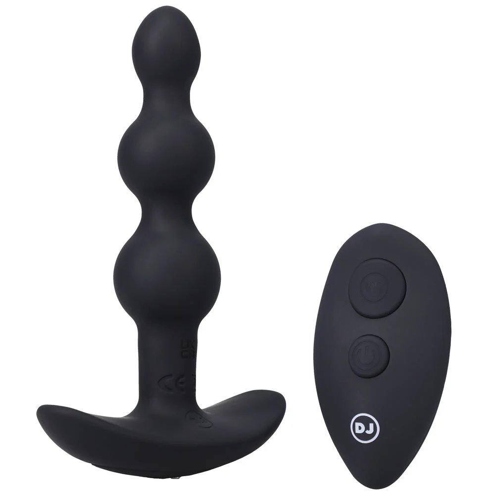 A Play Shaker Rechargeable Anal Plug With Remote Black