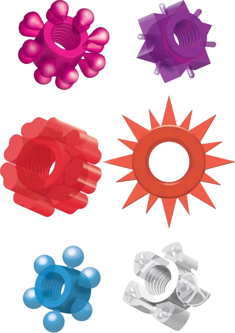 Pleasure Stars Jelly Cock Rings
