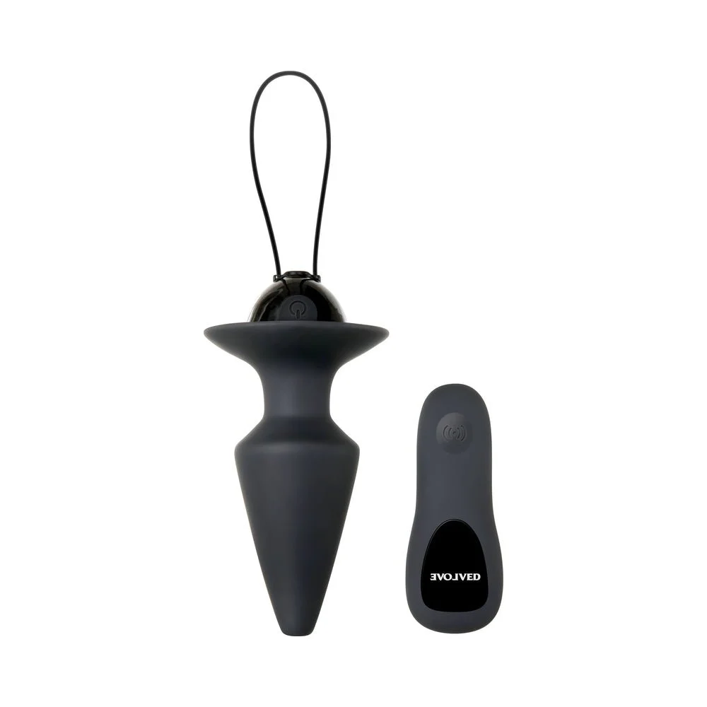 Plug & Play Remote Anal Plug, Black