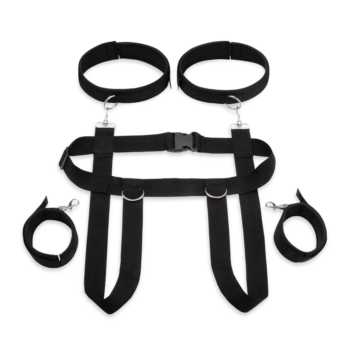 Position Pal Harness with Removable Thigh Cuffs & Satin Blindfold