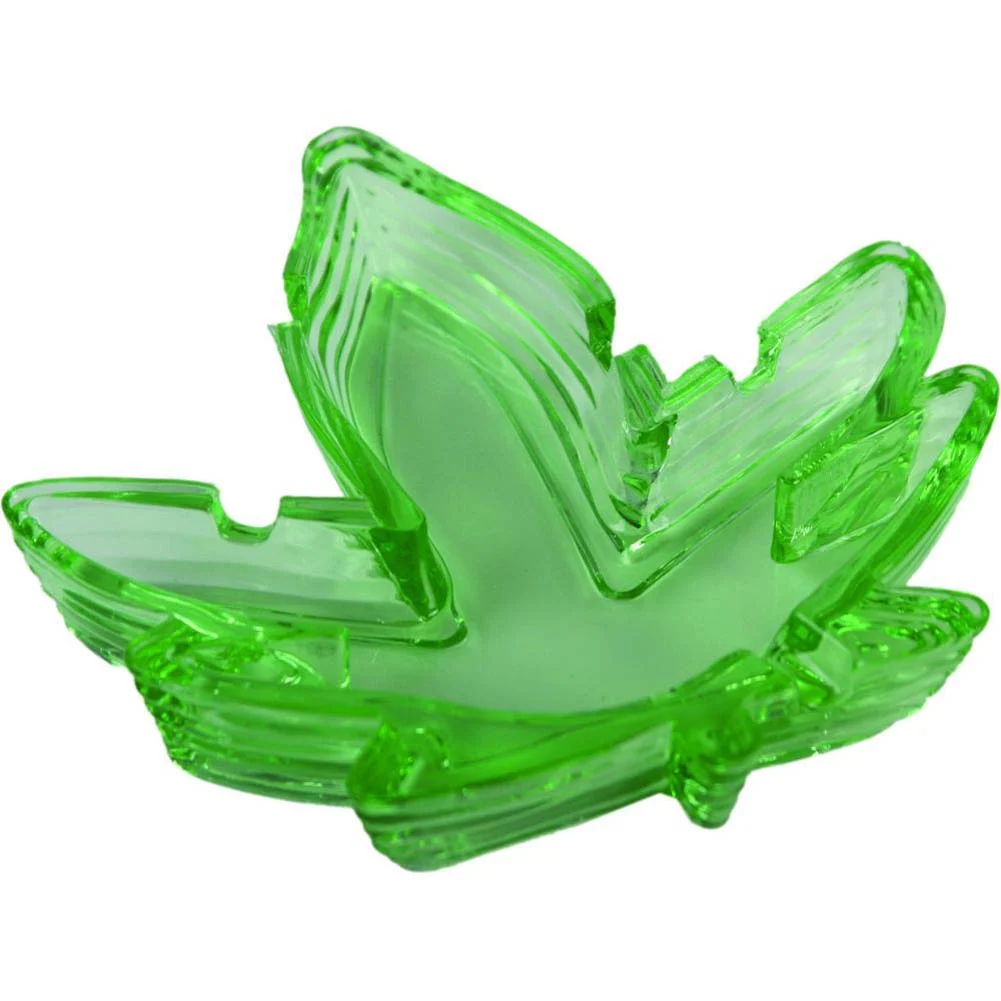 Potleaf Ashtray, 5", Green