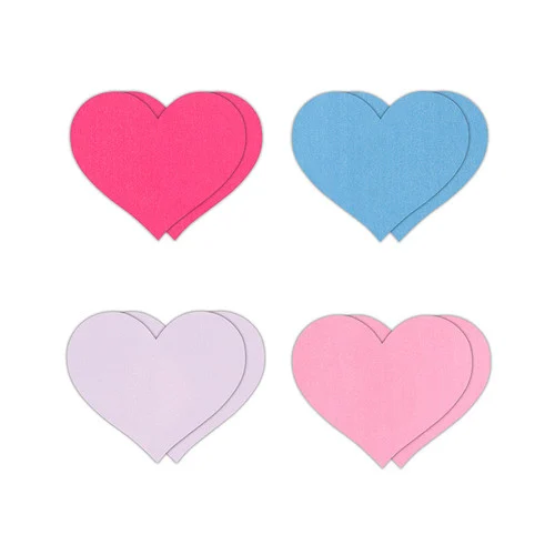 Pretty Pasties 4 Pair Heart II Assorted Nipple Covers
