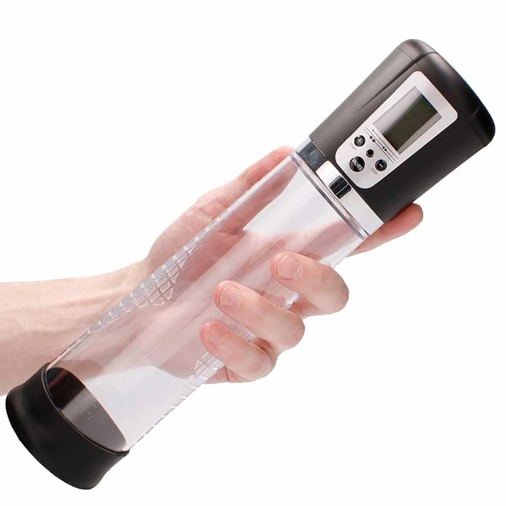 Pumped Premium Rechargeable Automatic LED Pump, 8" by 2.5", Clear