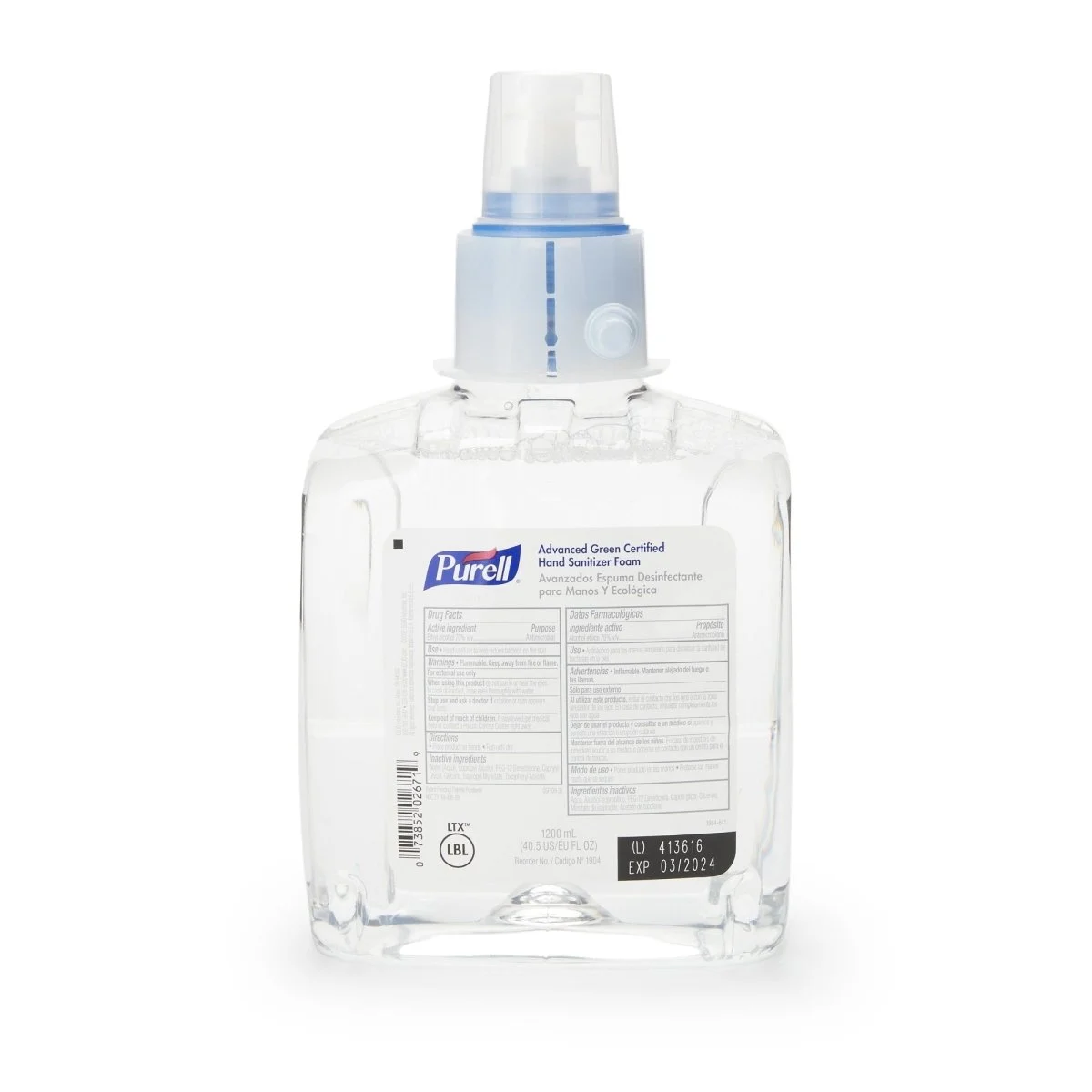 Purell Advanced Foaming Hand Sanitizer 1200 Ml Dispenser Refill Bottle