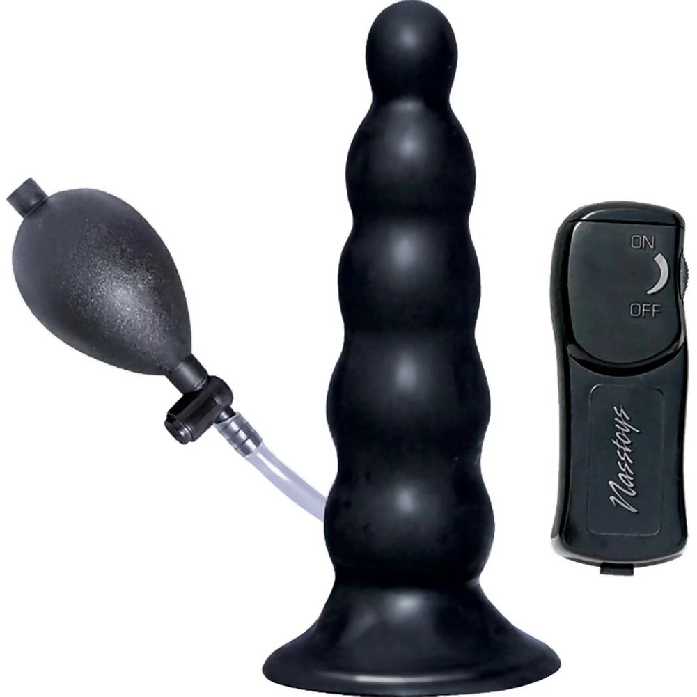 Ram Inflatable Vibrating Anal Expander, 5.5", Black