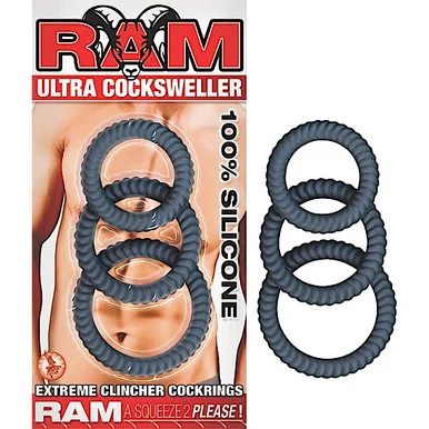 RAM Ultra Cocksweller Silicone Cock Ring Set