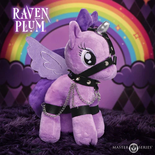 Raven Plum Bondage Pony Stuffed Animal