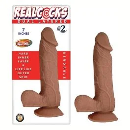 Realcocks Dual Layered Number 2 Brown 7 inch