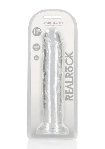 RealRock 11" Crystal Clear Realisitc Dildo with Suction Cup
