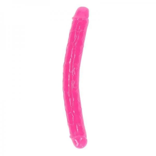 Realrock 12″ Glow In The Dark Double Ended Dildo – Pink