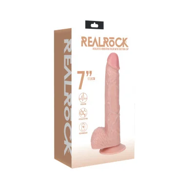 RealRock 7" Realistic Vibrating Dildo with Suction Cup