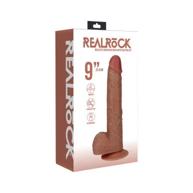 RealRock 9" Realistic Vibrating Dildo with Suction Cup
