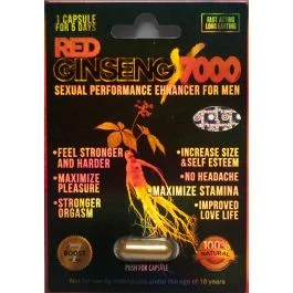 Red Ginseng X 7000 Sexual Performance Enhancer For Men 1 Pill 5 Days