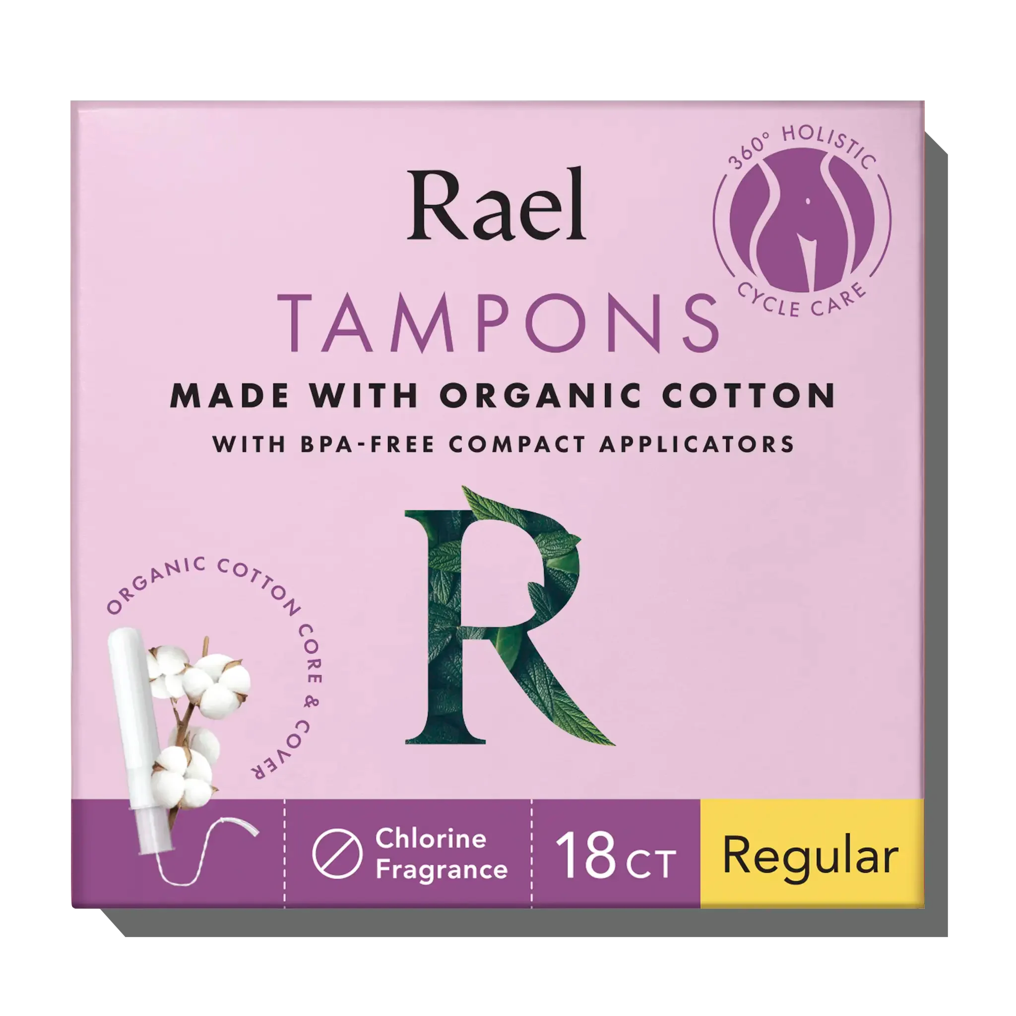 Regular Compact Tampons Made With Organic Cotton