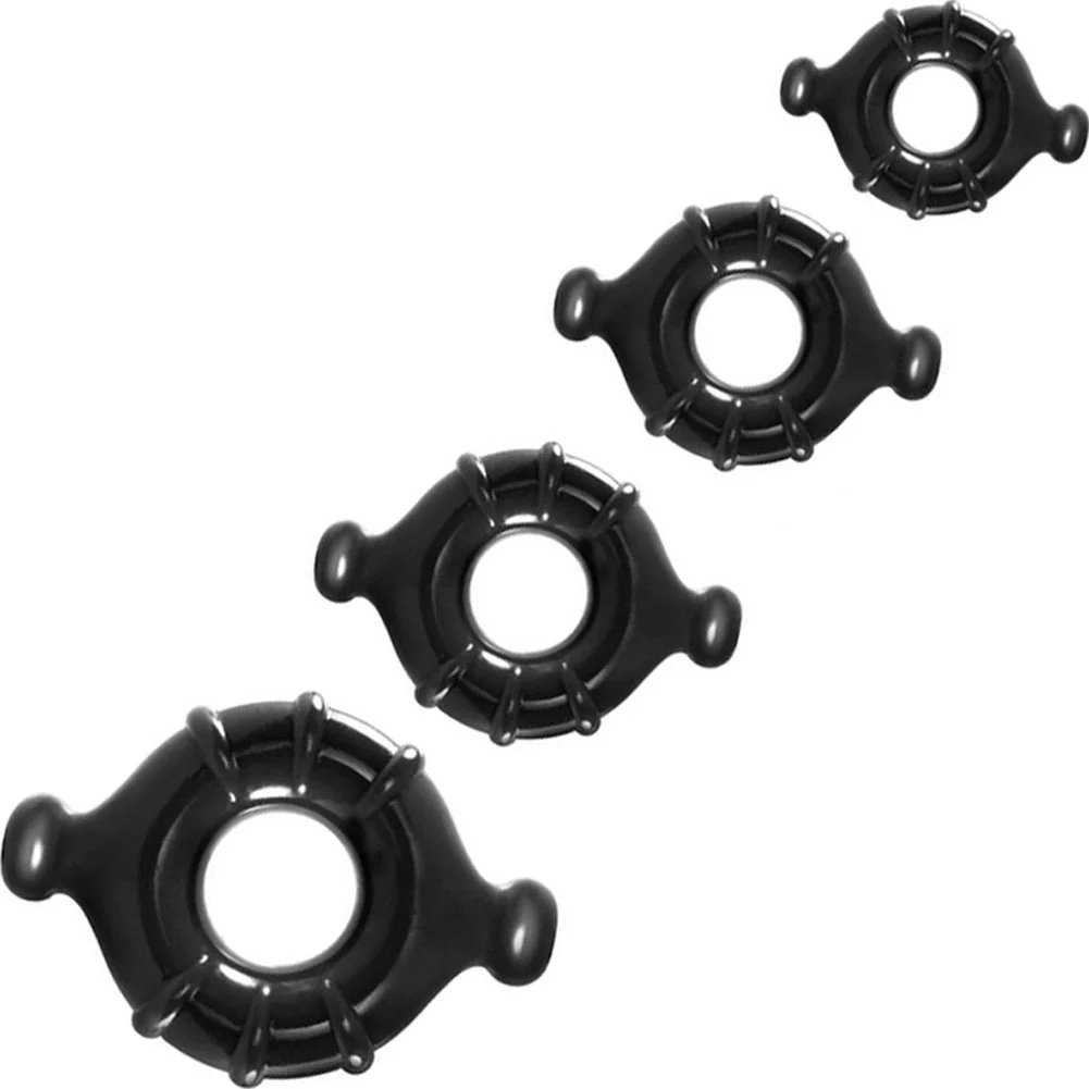 Renegade Vitality Penis Rings 4 Sizes, Black