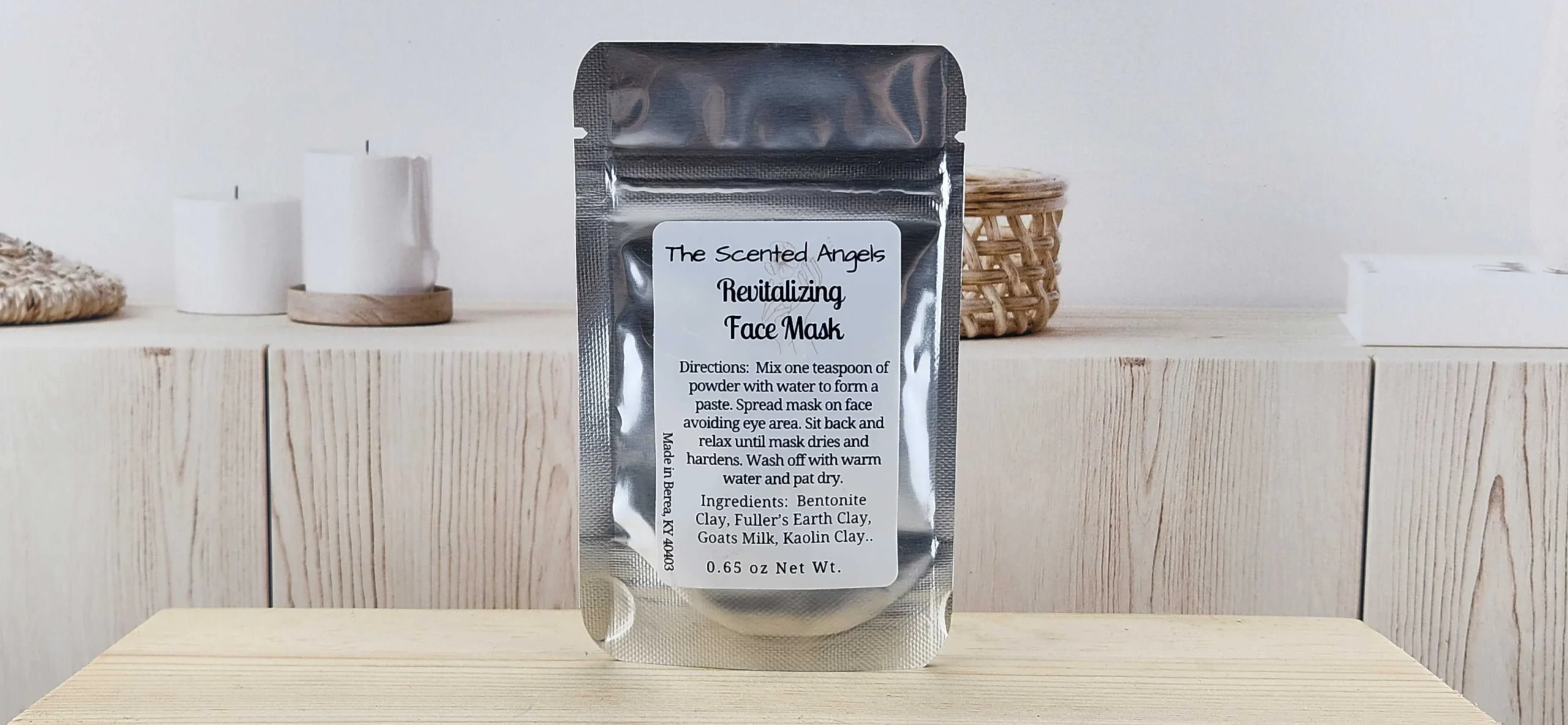 Revitalizing Face Mask - Made with all-natural clays