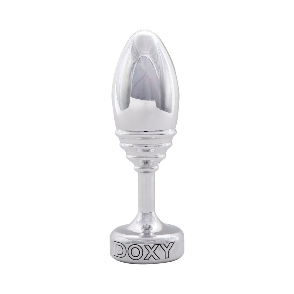 Ribbed Butt Plug, Clear