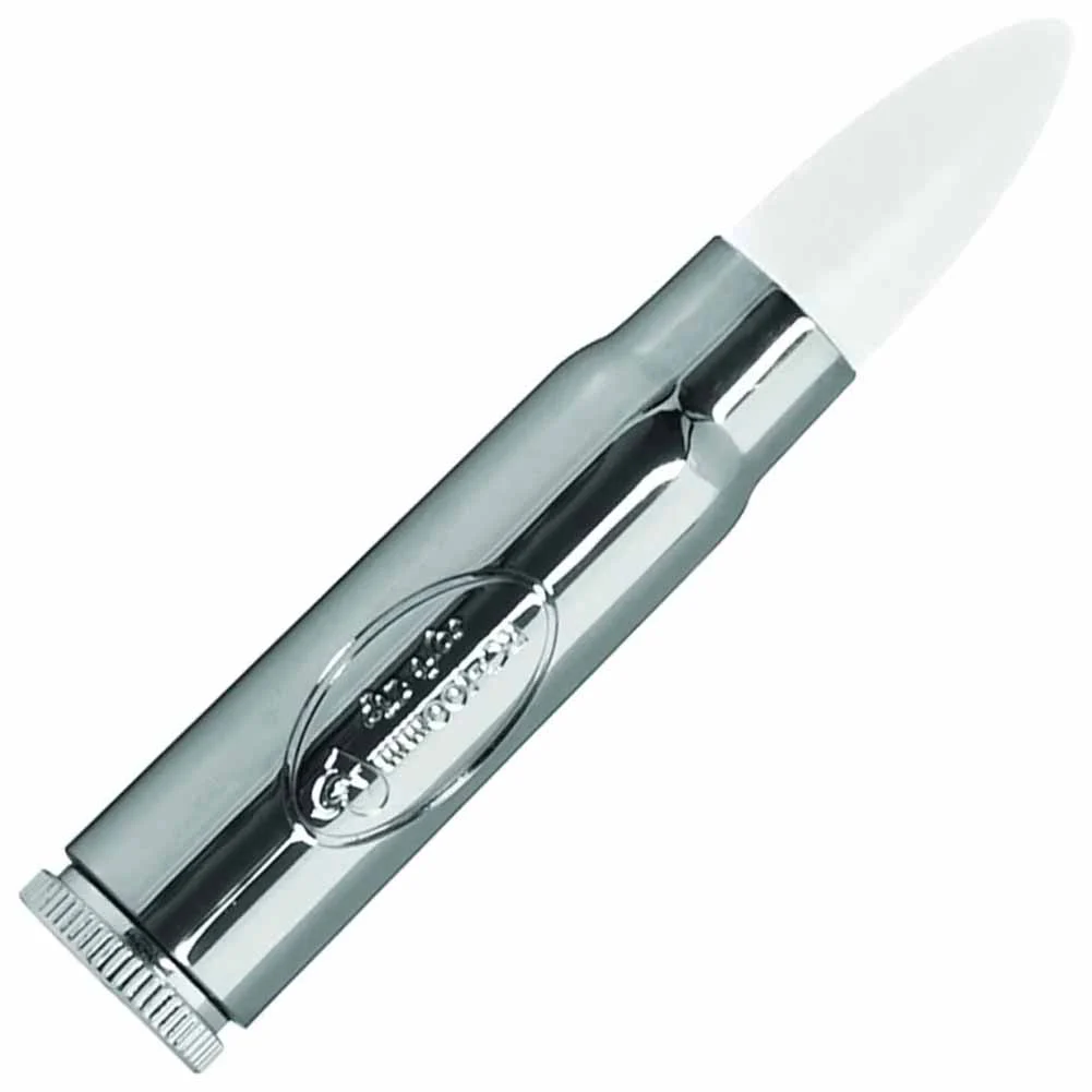 Rocks-Off Soft Tip Vibrating Love Bullet, 4", White/Silver