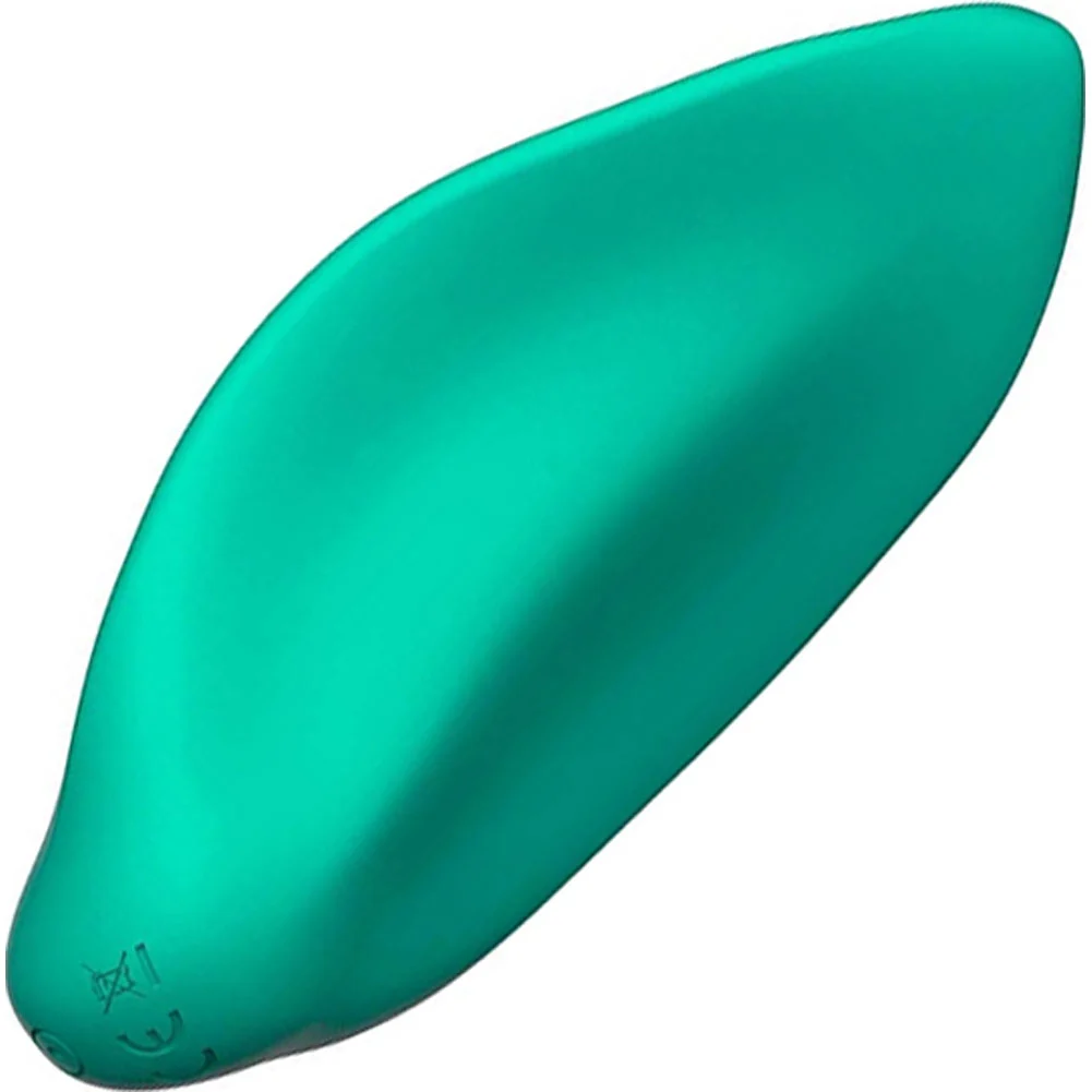 Romp Wave Lay-On Silicone Vibrator, 4.5", Mint
