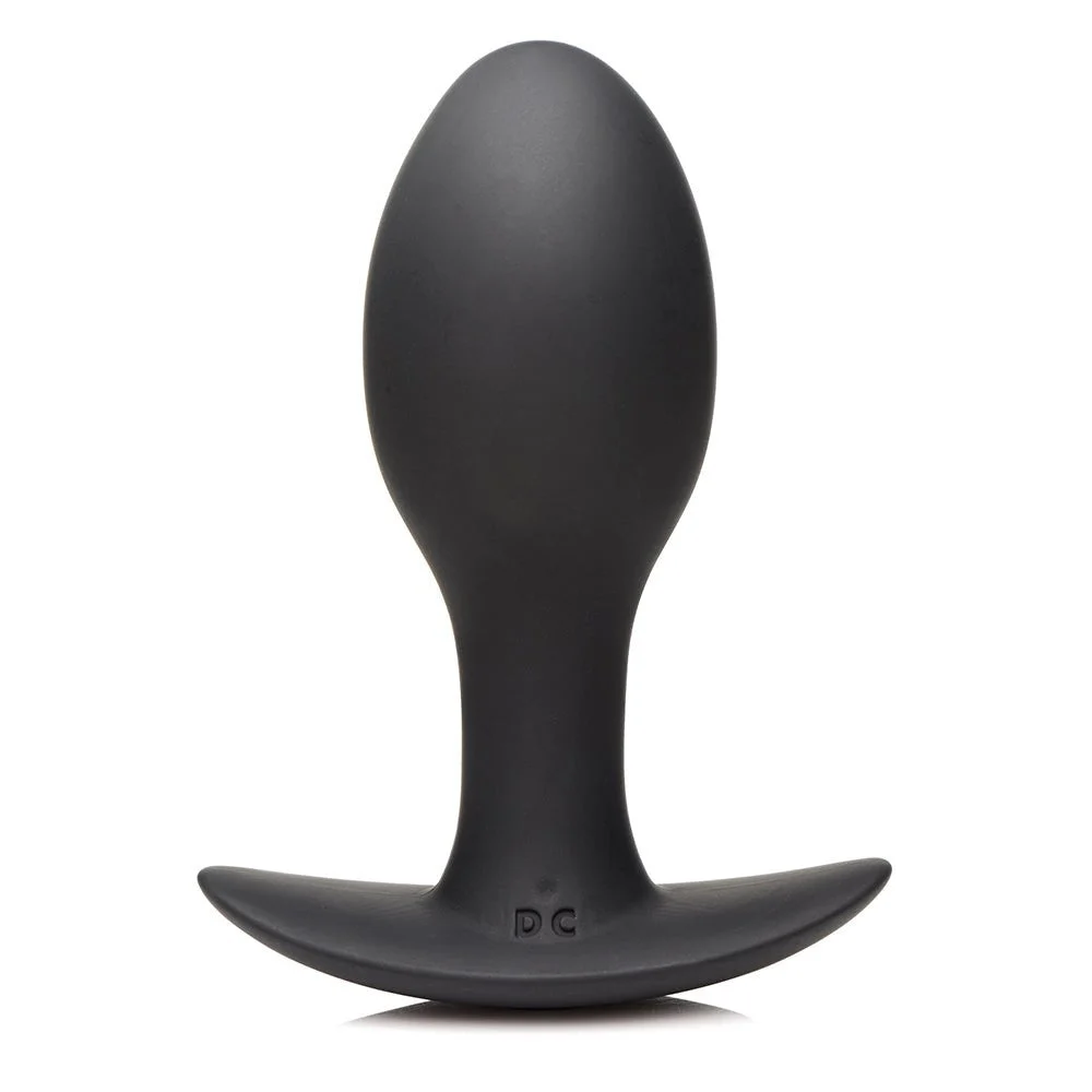 Rooster Rumbler Vibrating Silicone Anal Plug, Large, Black