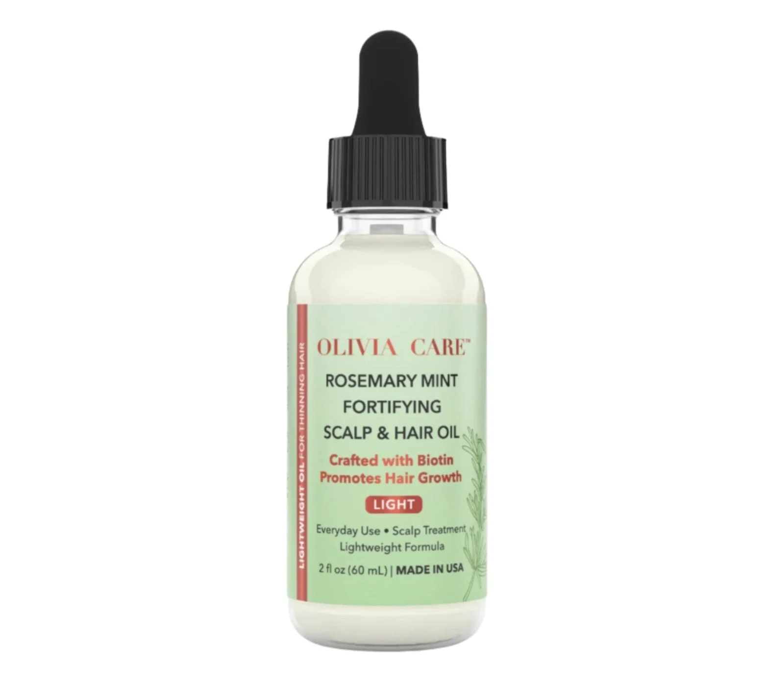 Rosemary Mint Fortifying Scalp & Hair Oil - Light