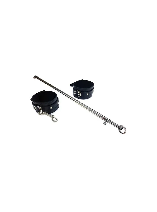 Rouge 30" Adjustable Spreader Bar and Leather Cuff Set