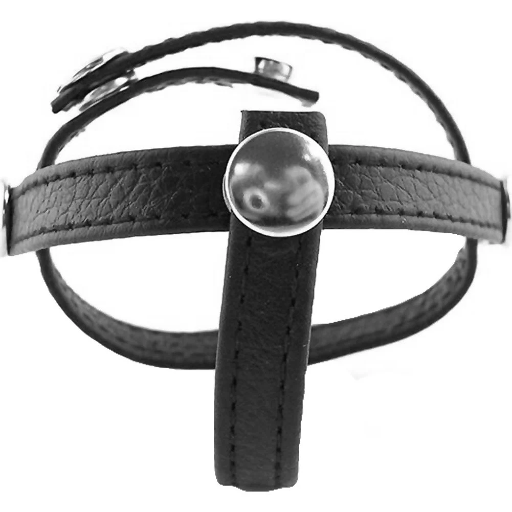 Rouge Leather Three Piece Divider, Black