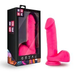 Ruse Big Poppa Hot Pink Silicone Dildo