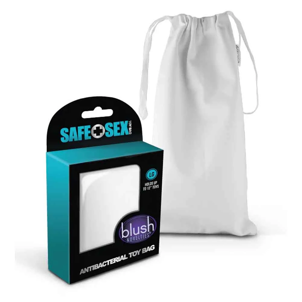 Safe Love Antibacterial Lint Free Toy Bag, Large, White