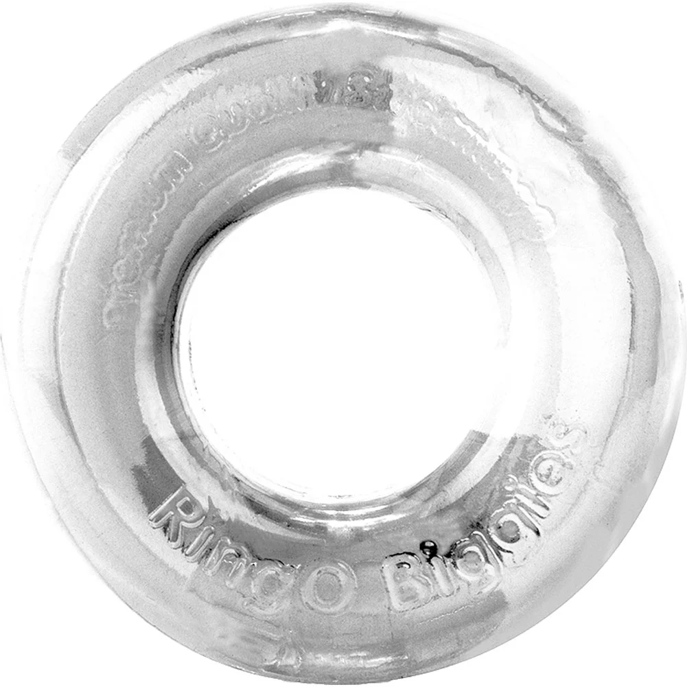 Screaming O RingO Biggies Thick Penis Ring, Clear